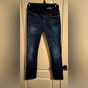 GAP Women's Deep Blue Skinny Jeans maternity